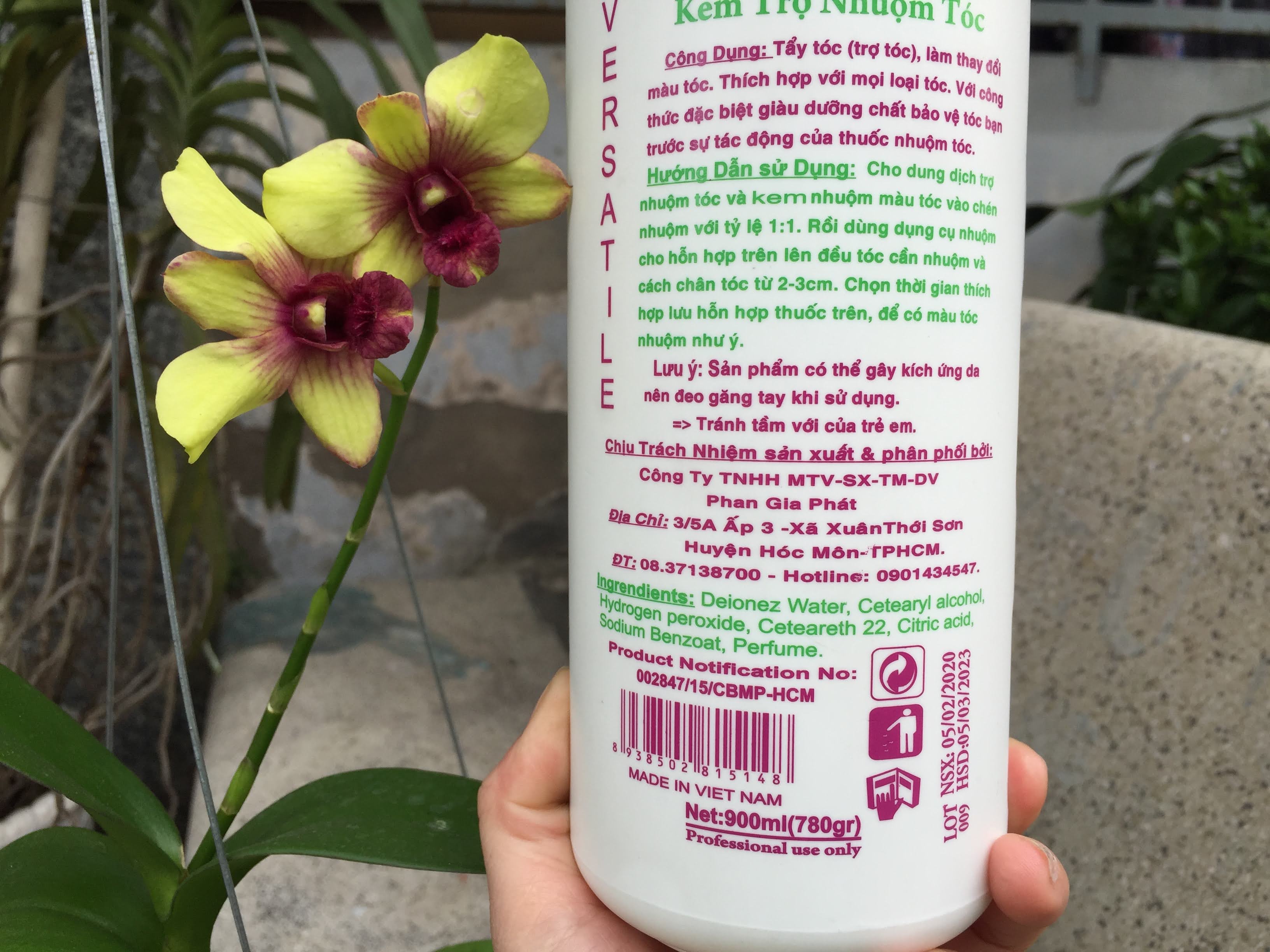 Dung dịch Oxy  trợ nhuộm tóc PGP 12% 900 ml