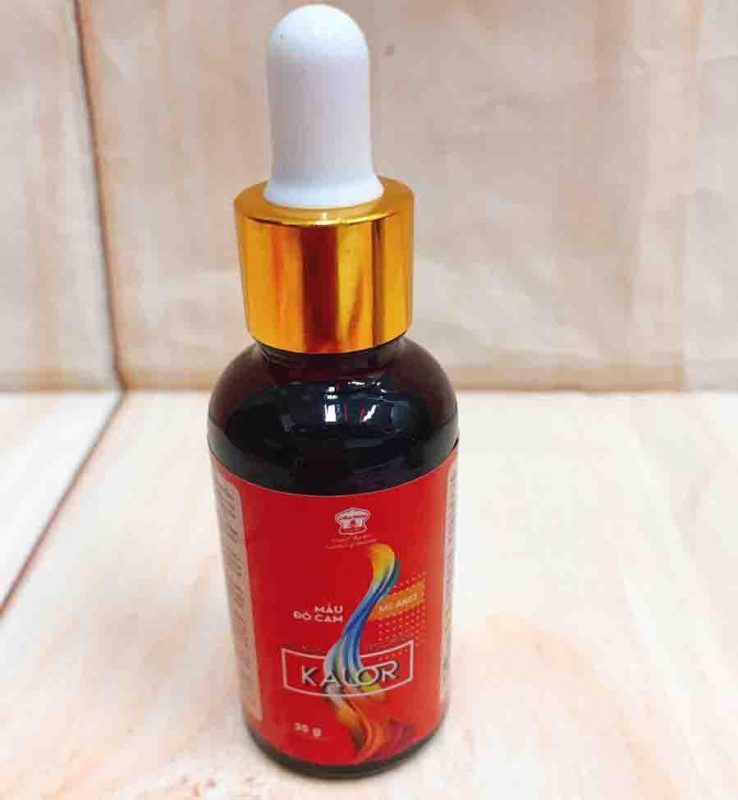Màu thực phẩm dạng lỏng màu đỏ cam kalor 35gr