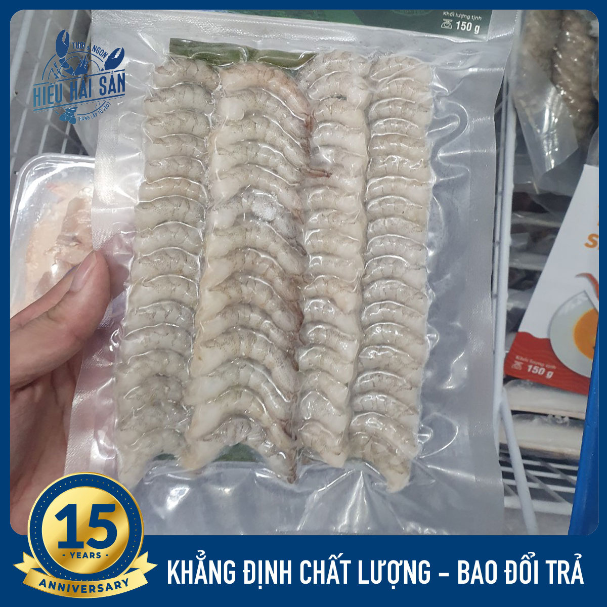 [Giao nhanh HCM] (150gram) nõn tôm đất đông lạnh, thịt tôm đất đông lạnh, tôm đất cà mau.