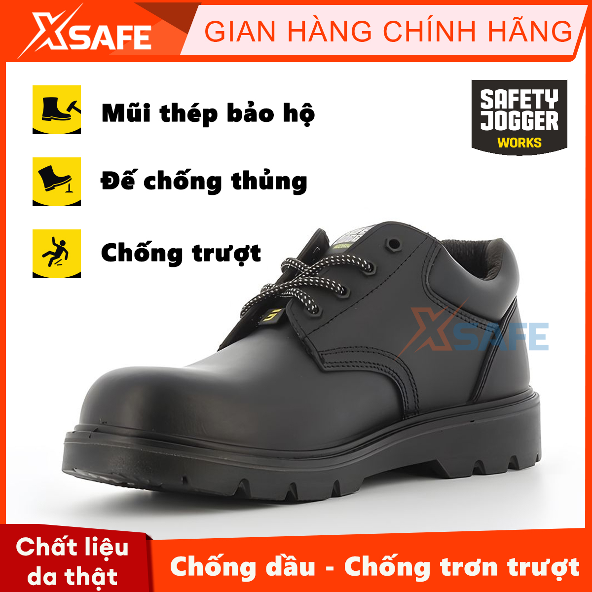X1110 S3 men jogger work shoes genuine leather 100% cowhide waterproof pointed toe slip-on nail safety shoes sneakers