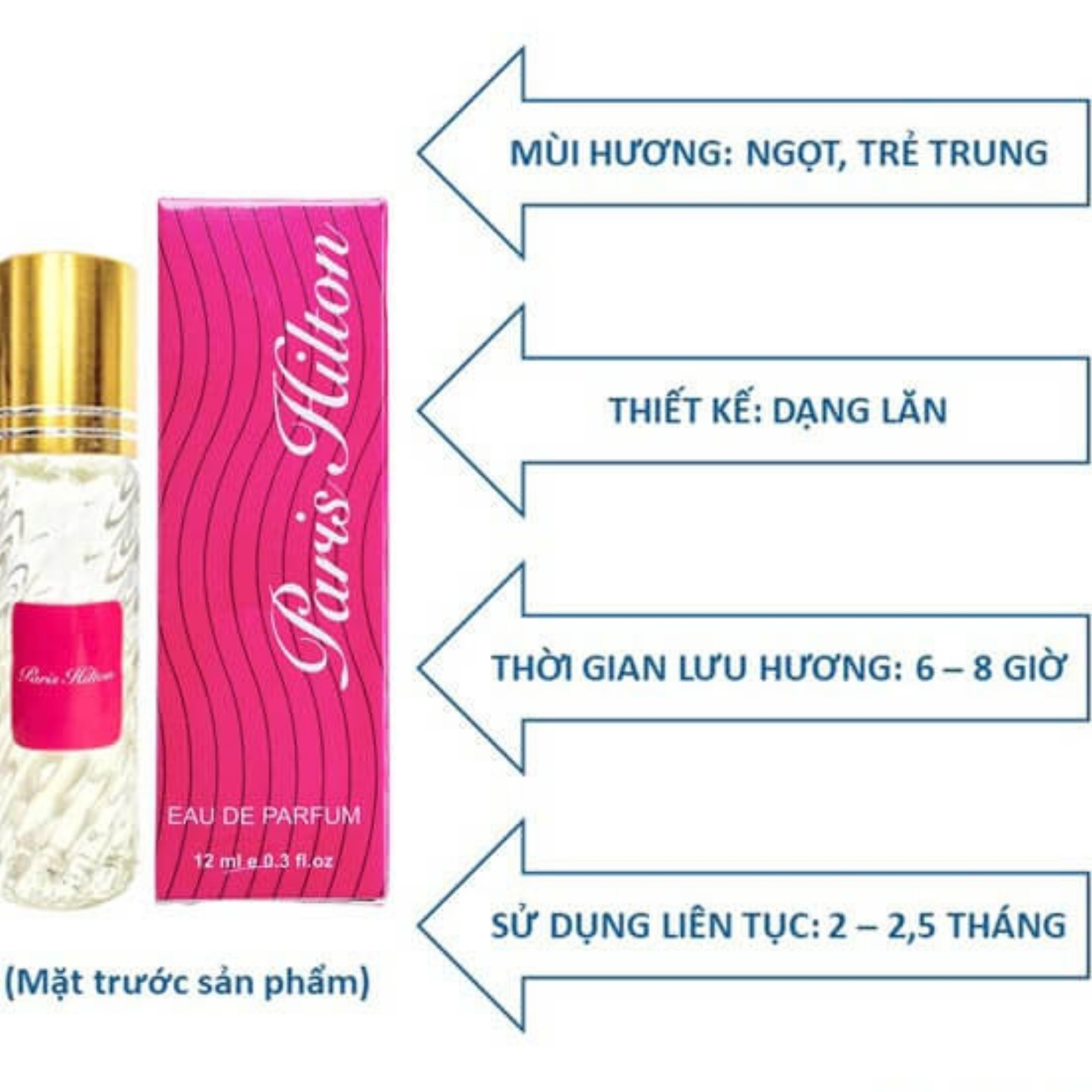 Tinh Dầu Nước Hoa Pháp Hparfum PARIS HILTON