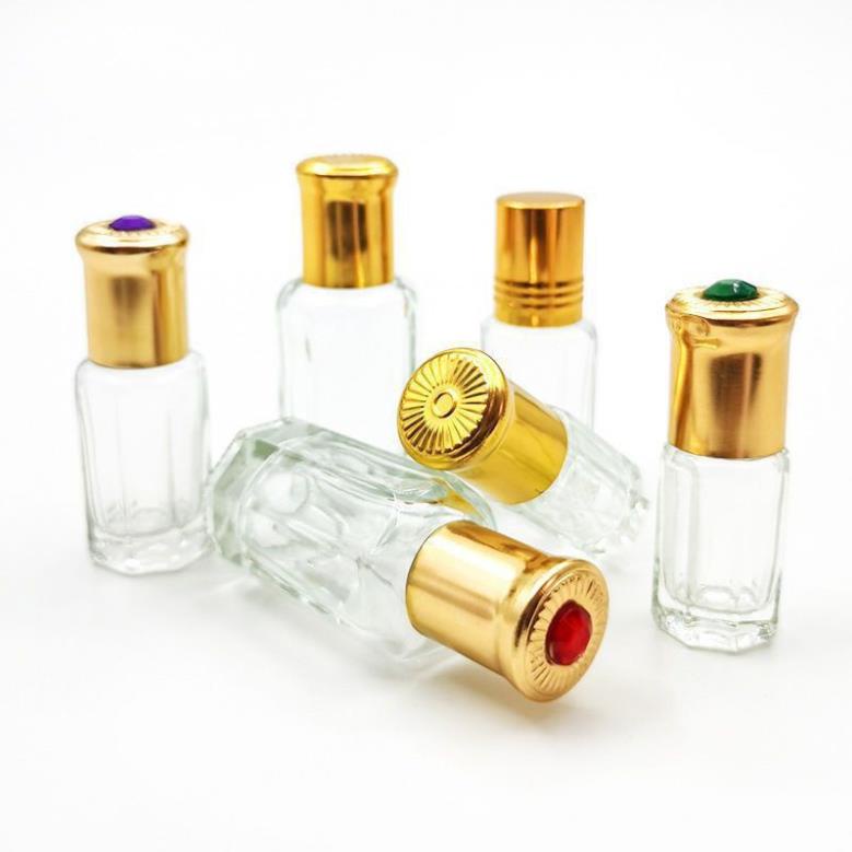 [3ml/6ml] Vỏ Lọ chiết nước hoa Dubai bi lăn Ruby rỗng đựng dầu thơm