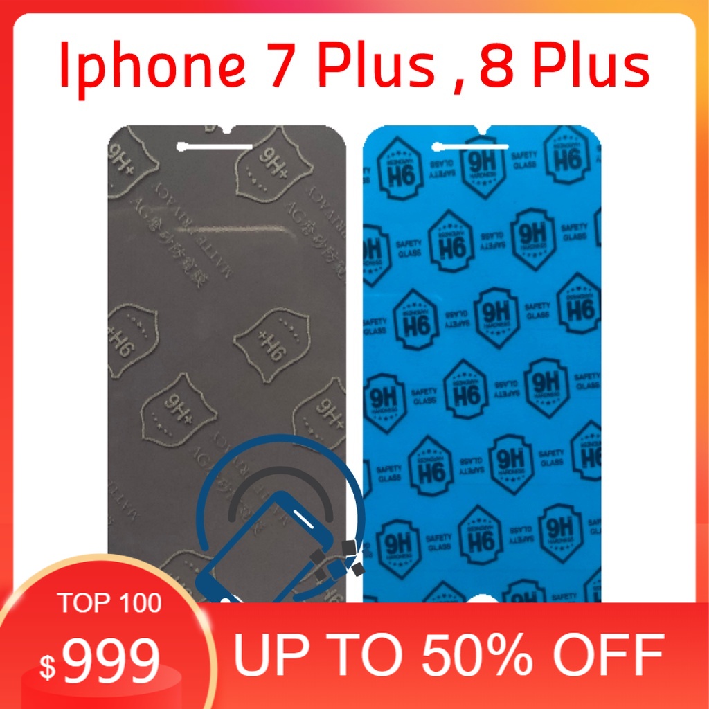 Dán cường lực dẻo iPhone 7 Plus, 8 Plus nano 9H mặt trước và sau cho