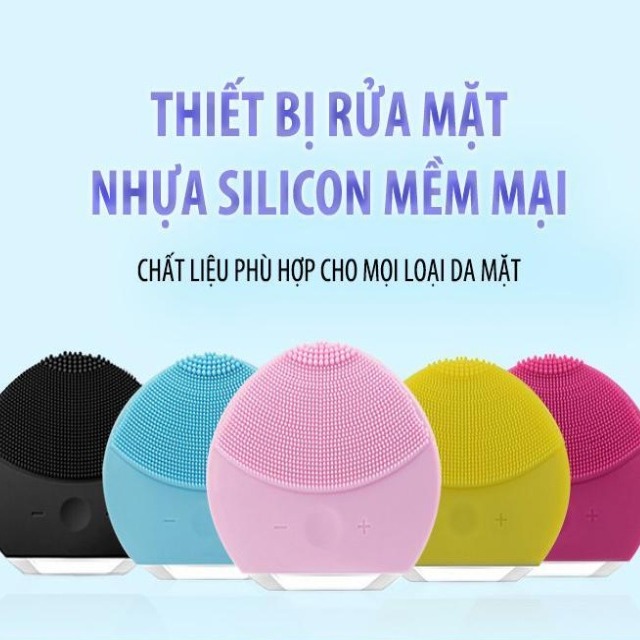 MÁY RỬA MẶT MASSAGE DA MẶT LÀM BẰNG CHẤT LIỆU SILICON MỀM MẠI GIÚP LOẠI BỎ BỤI BẨN GIẢM THIỂU CÁC TÁC NHÂN GÂY MỤN - MÁY MASSAGE DA MẶT PHÙ HỢP VỚI TẤT CẢ LOẠI DA