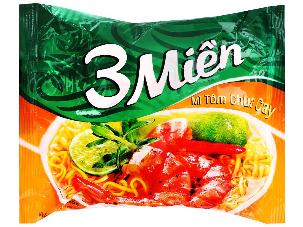 Mì 3 miền Mì Tôm chua cay ( 1 Thùng 30 Gói )
