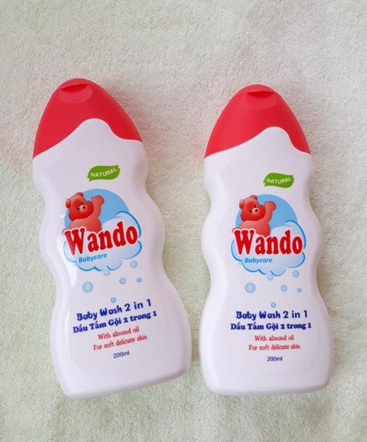 Dầu tắm gội 2 trong 1 Wando 200ml