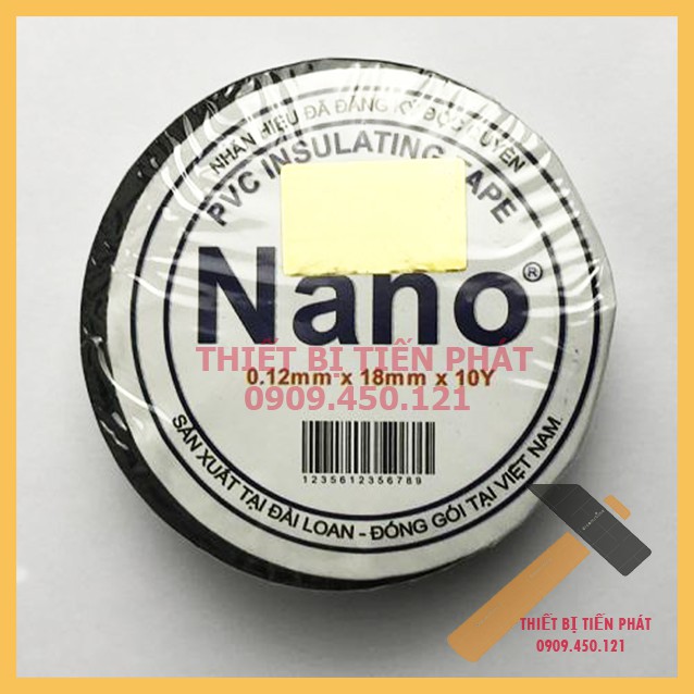 [HCM]Băng Keo Điện Nano 18mm X 0.12mm X 10Y (Chính Hãng Nano)