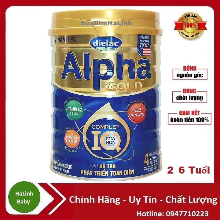 Sữa bột dielac alpha gold iq 4 sữa non