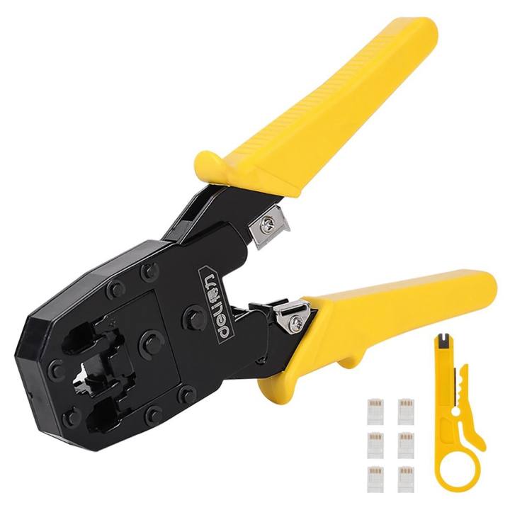 Kìm Bấm Dây Mạng 4/6/8P Deli Cao Cấp Chính Hãng - Sử Dụng Đa Năng, An Toàn, Tiện Dụng - EDL2468 - Hình ảnh 8