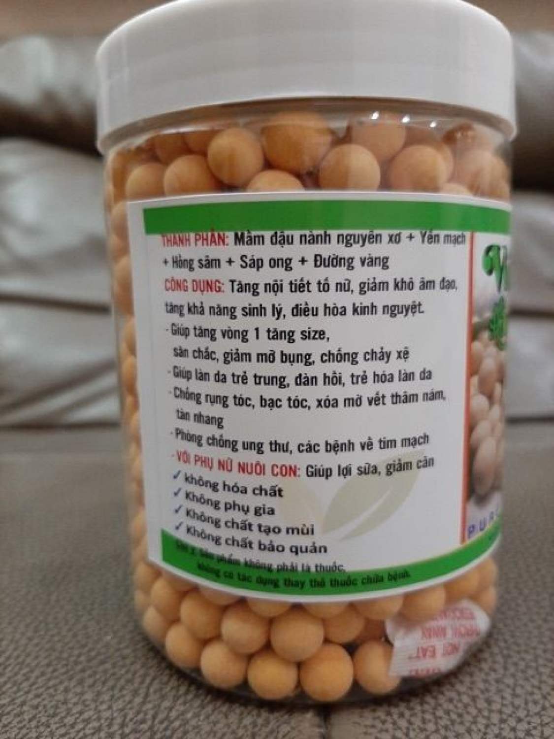 Viên mầm hồng sâm collagen 500 gr