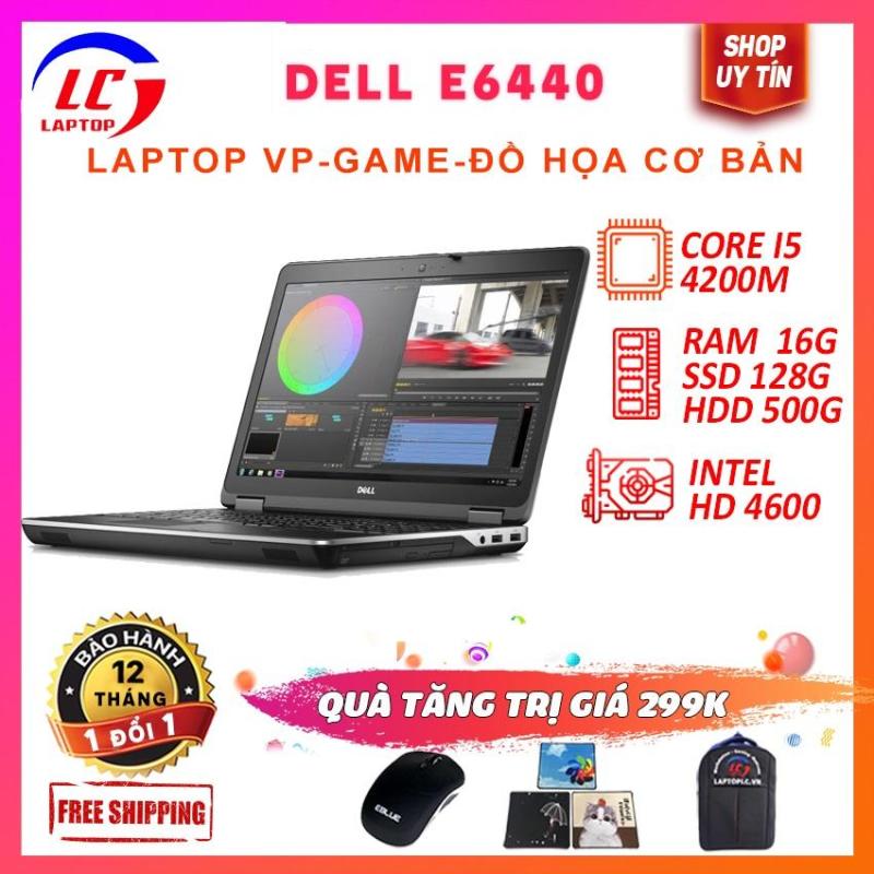 Laptop Gaming Chính Hãng  Dell Latitude 6440, i5-4200M, VGA On Intel HD 4600, Màn 14 HD, Laptop Gaming