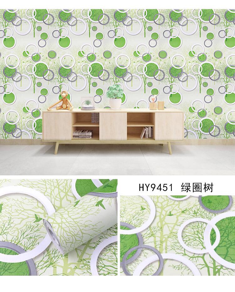 10m giấy dán tường sẵn keo bóng - cây (10m x 45cm /cuôn)