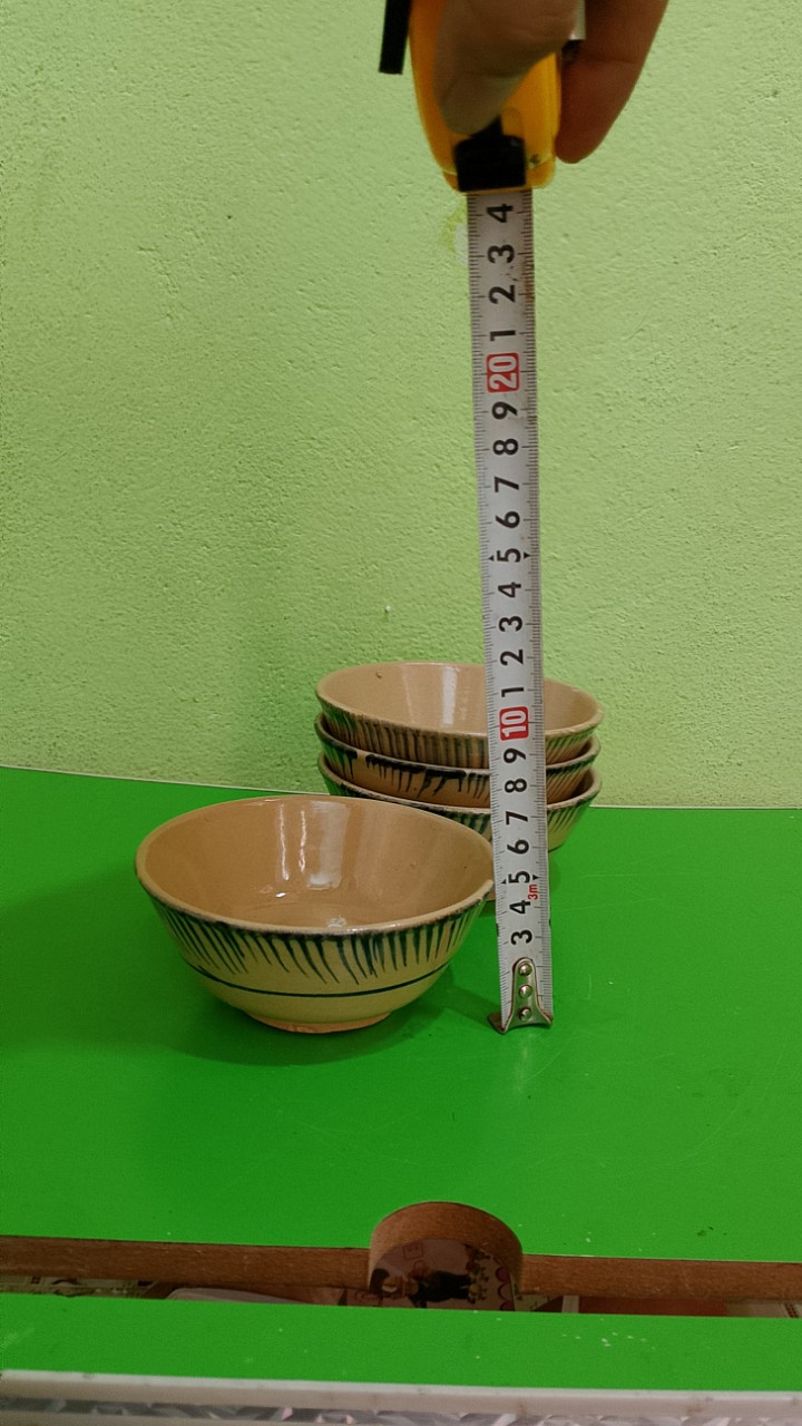 set 10 chén đá phết xanh nam bộ