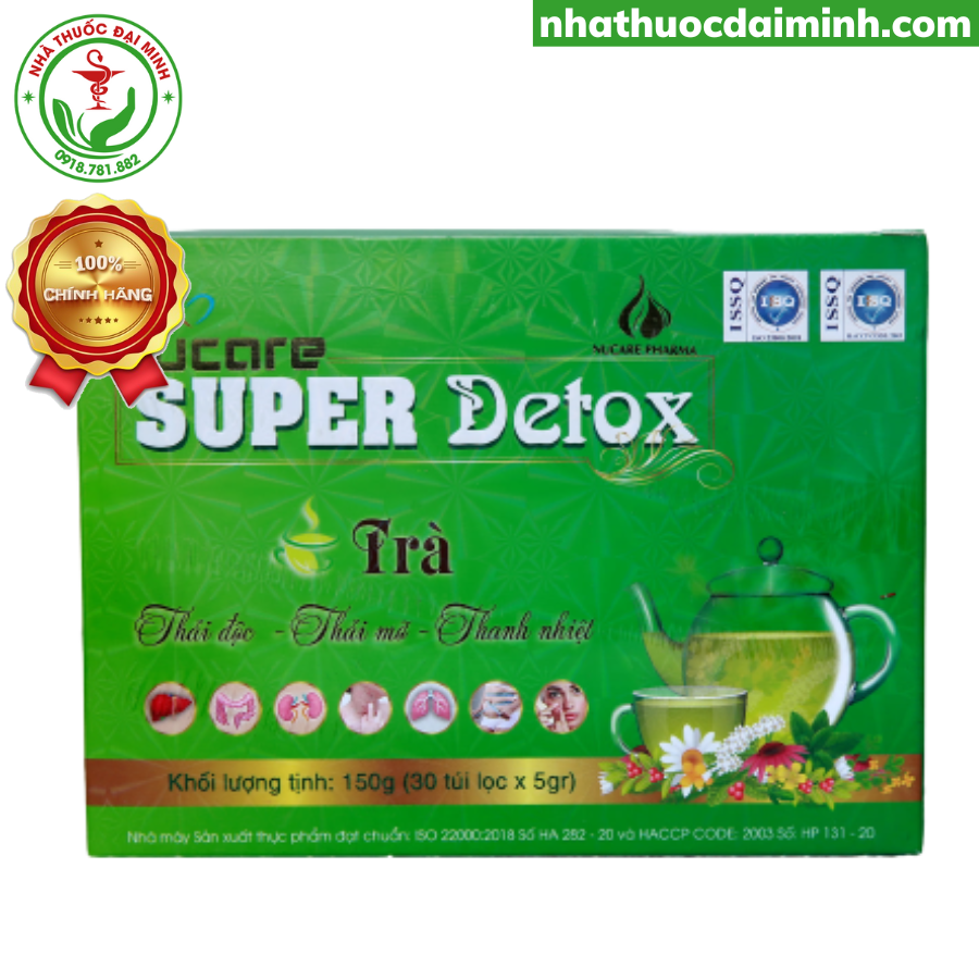 Trà thải độc nucare super detox - thanh nhiệt, thải độc, thải mỡ