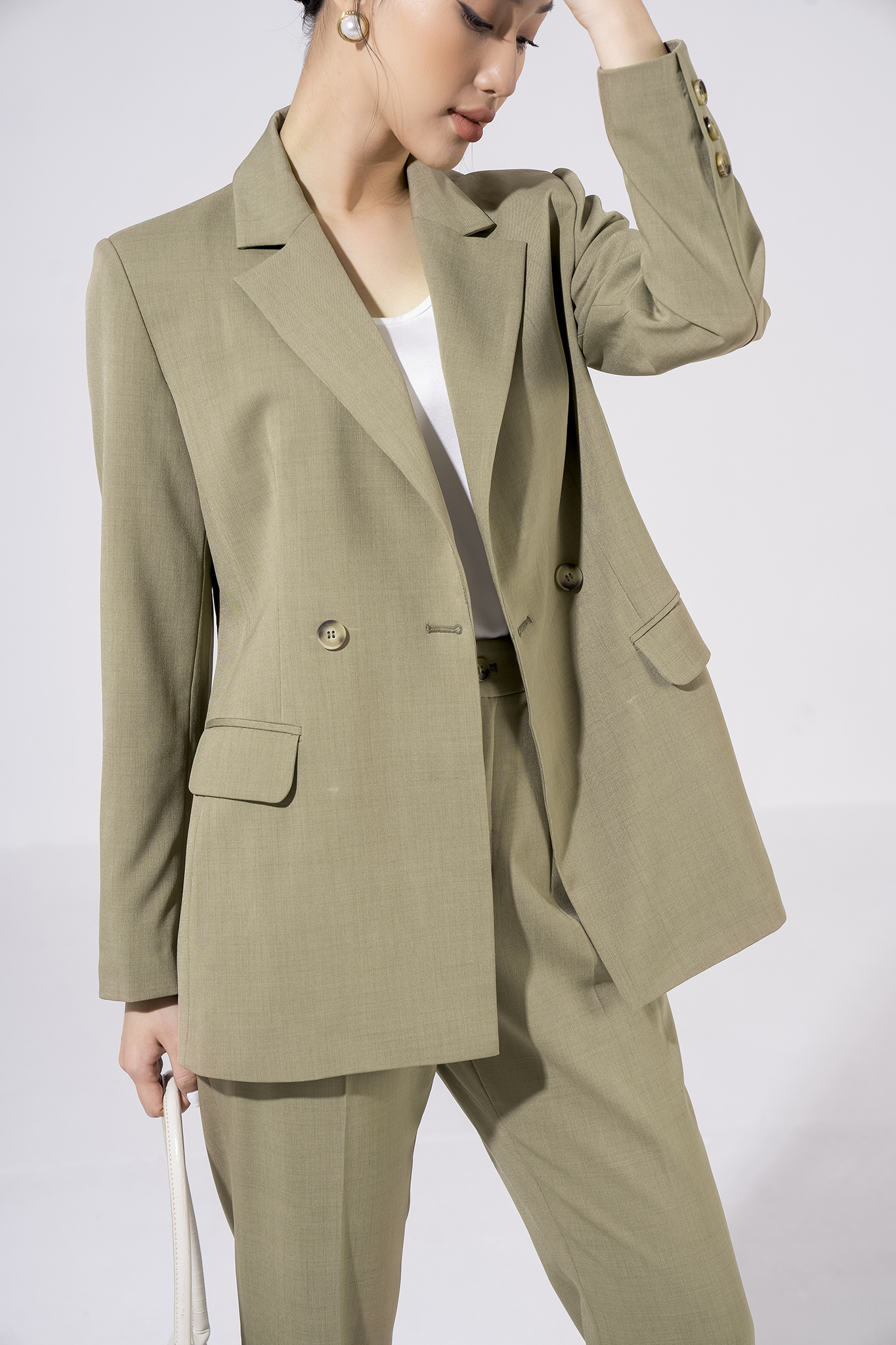Áo vest nữ công sở Eva de Eva 22SQAE007X