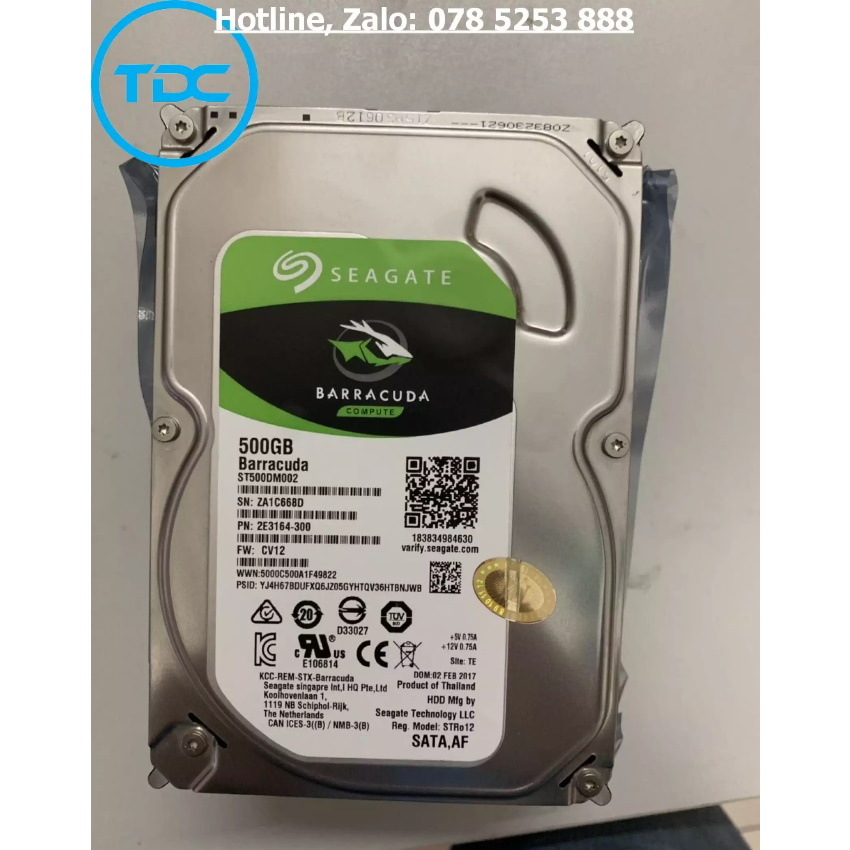 Ổ CỨNG SEAGATE 500G. Bảo hành 24 tháng