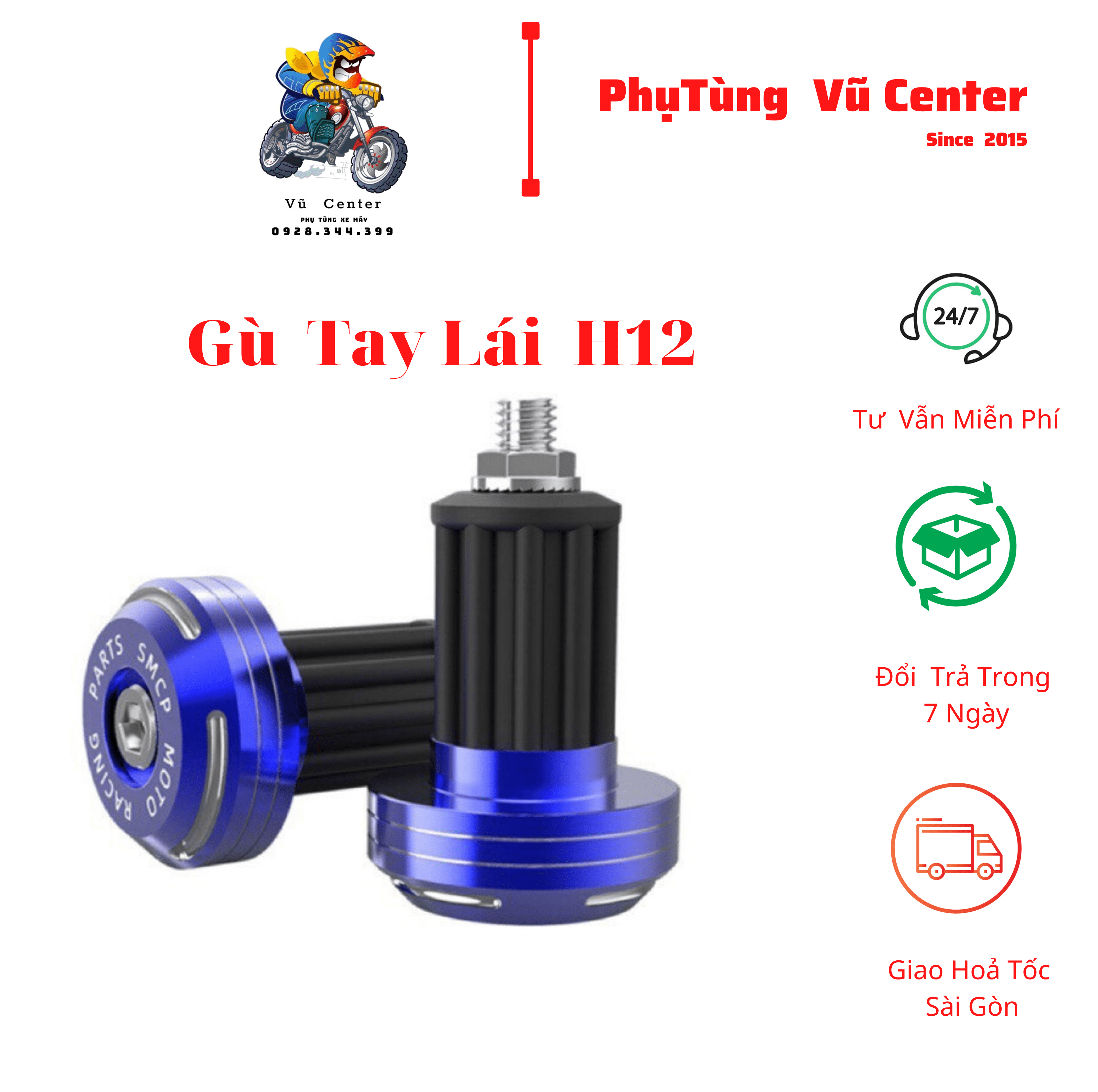[HCM] Gù tay lái CNC H12 Brem-boo