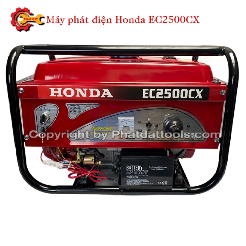 Máy Phát Điện Chạy Xăng Honda EC2500CX-Có Đề+Giật Nổ-Động Cơ 4 Thì Tiết Kiệm Nhiên Liệu-Bảo Hành 12 Tháng