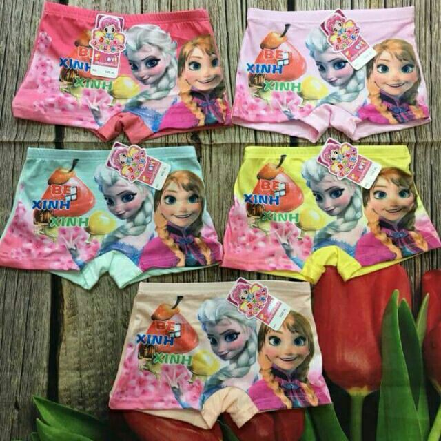 SET 5 QUẦN CHIP ĐÙI ELSA CHO BÉ (7-25kg)