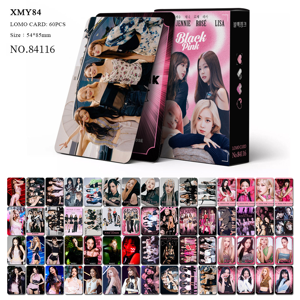 Lomo card BLACKPINK Bo angle born pink venom shut down Kpop Idol album-Korean word