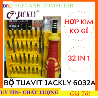 Bộ tua vít đa năng 32 in 1 Jacky JK 6032-A- 32 món - Loại Tốt- Mở Được Tất Cả Các Loại Ốc Phổ Biến