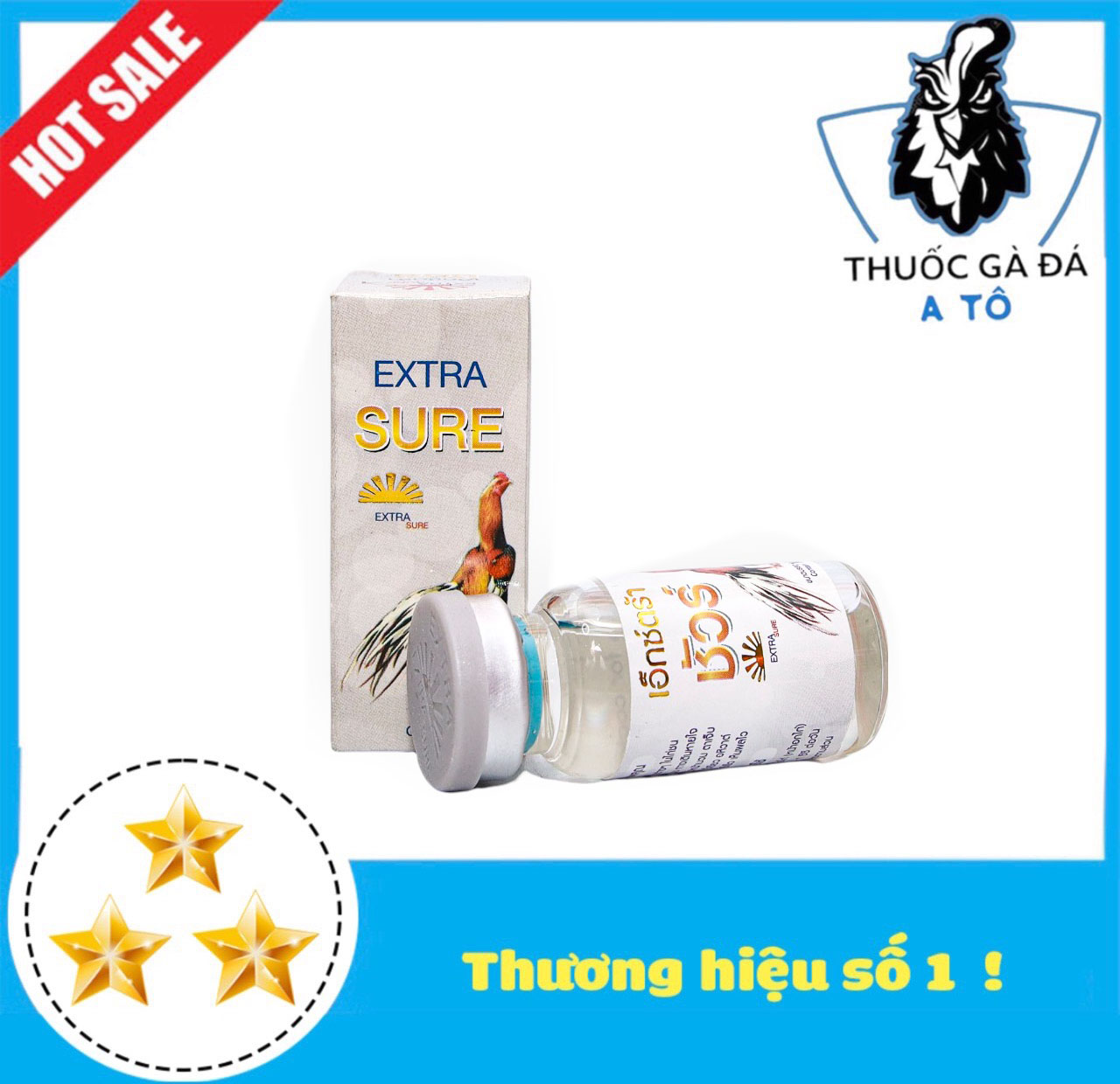 EXTRA SURE KHÒ KHÈ, SỖ MŨI CHO GÀ ĐÁ 10ML