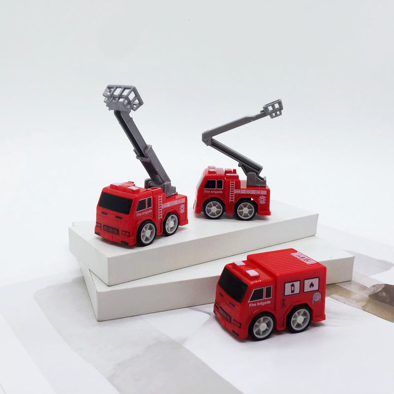 Xe Đồ Chơi Xe Cứu Hỏa Mini Động Cơ Dây Cót