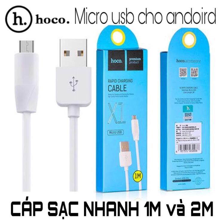 DÂY SẠC CÁP SẠC MICRO USB  ... và các máy có cổng MICRO USB HOCO X1