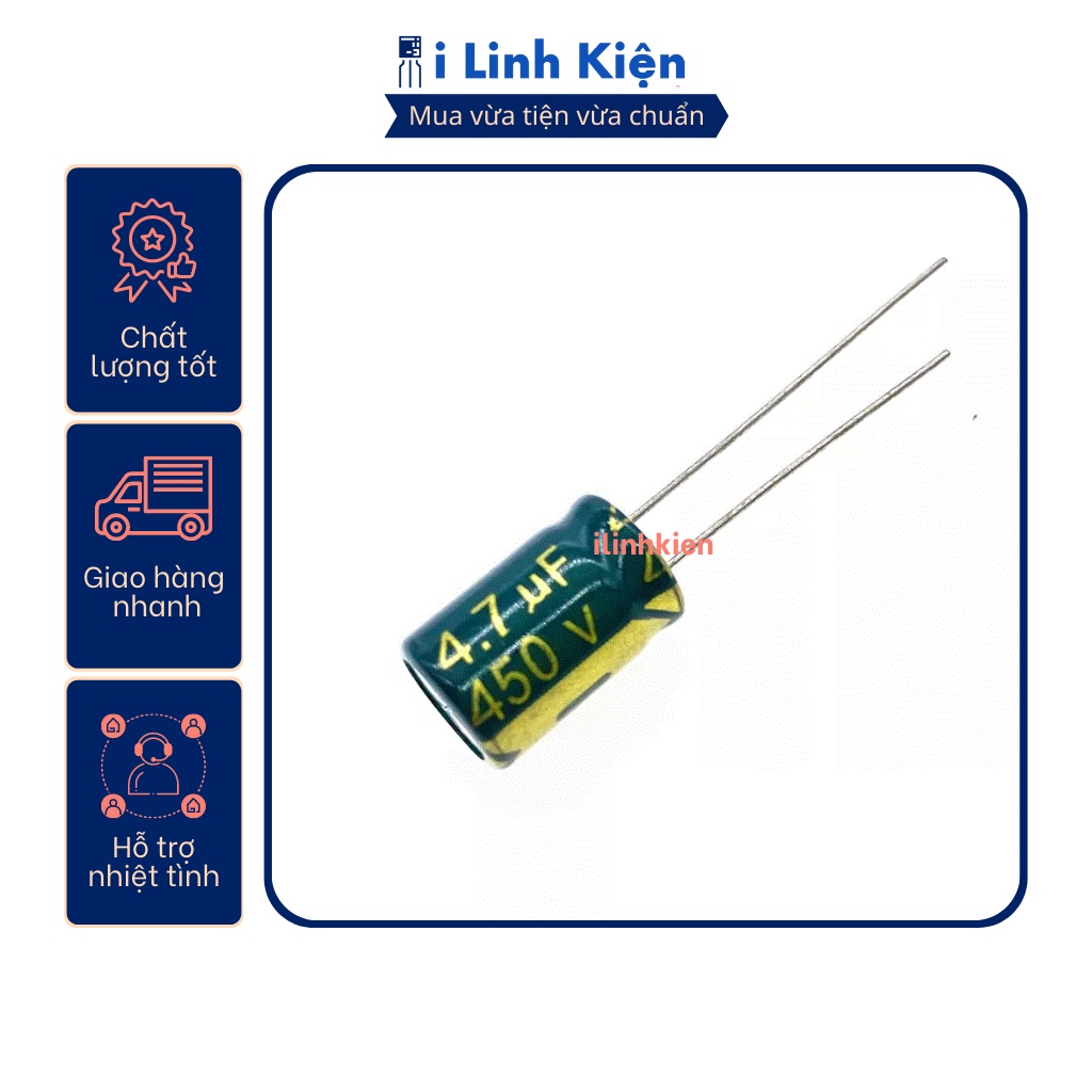 Tụ hóa 450V 3.3uF-150uF tần số cao