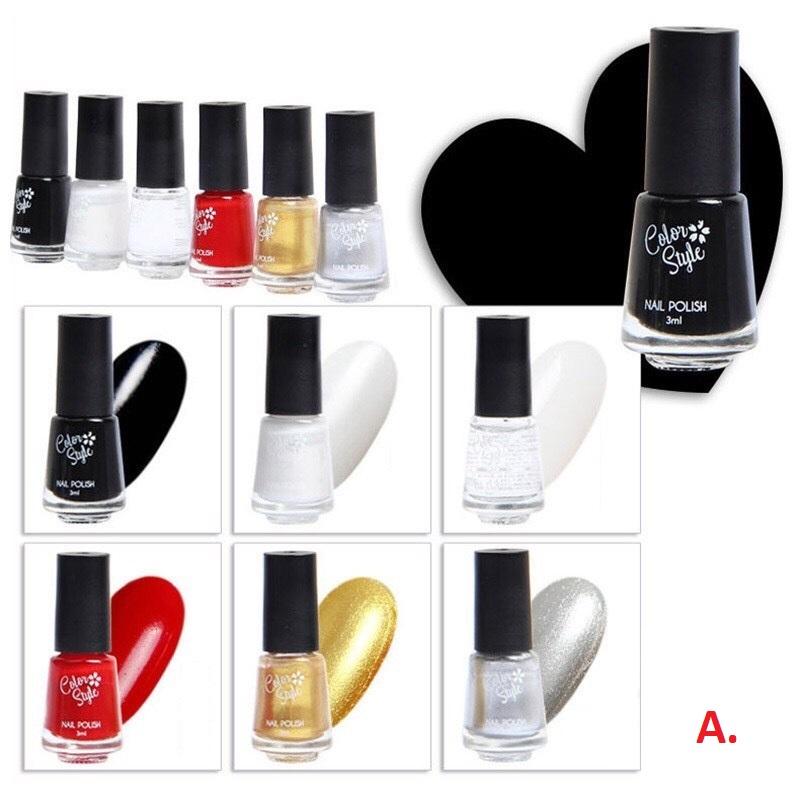 Set 6 lọ nước sơn móng tay không độc hại