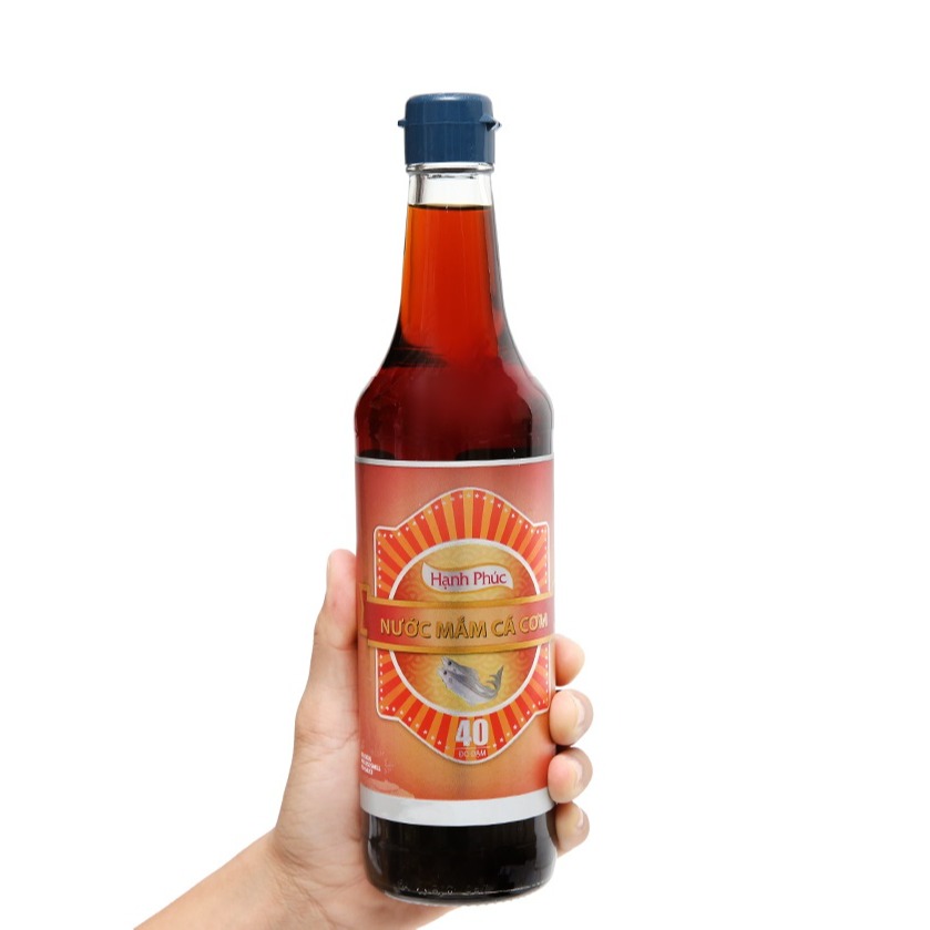 ( KÈM THÙNG XỐP)Nước mắm Hạnh Phúc 40 độ đạm chai 500ml