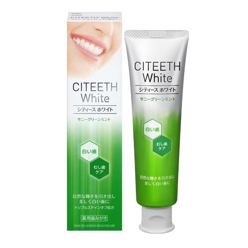 Kem đánh răng làm trắng CITEETH WHITE 110g - Nhật Bản (xanh lá)