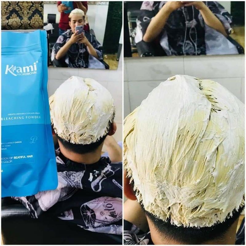 Bột tẩy tóc nâng tông mầu Kami