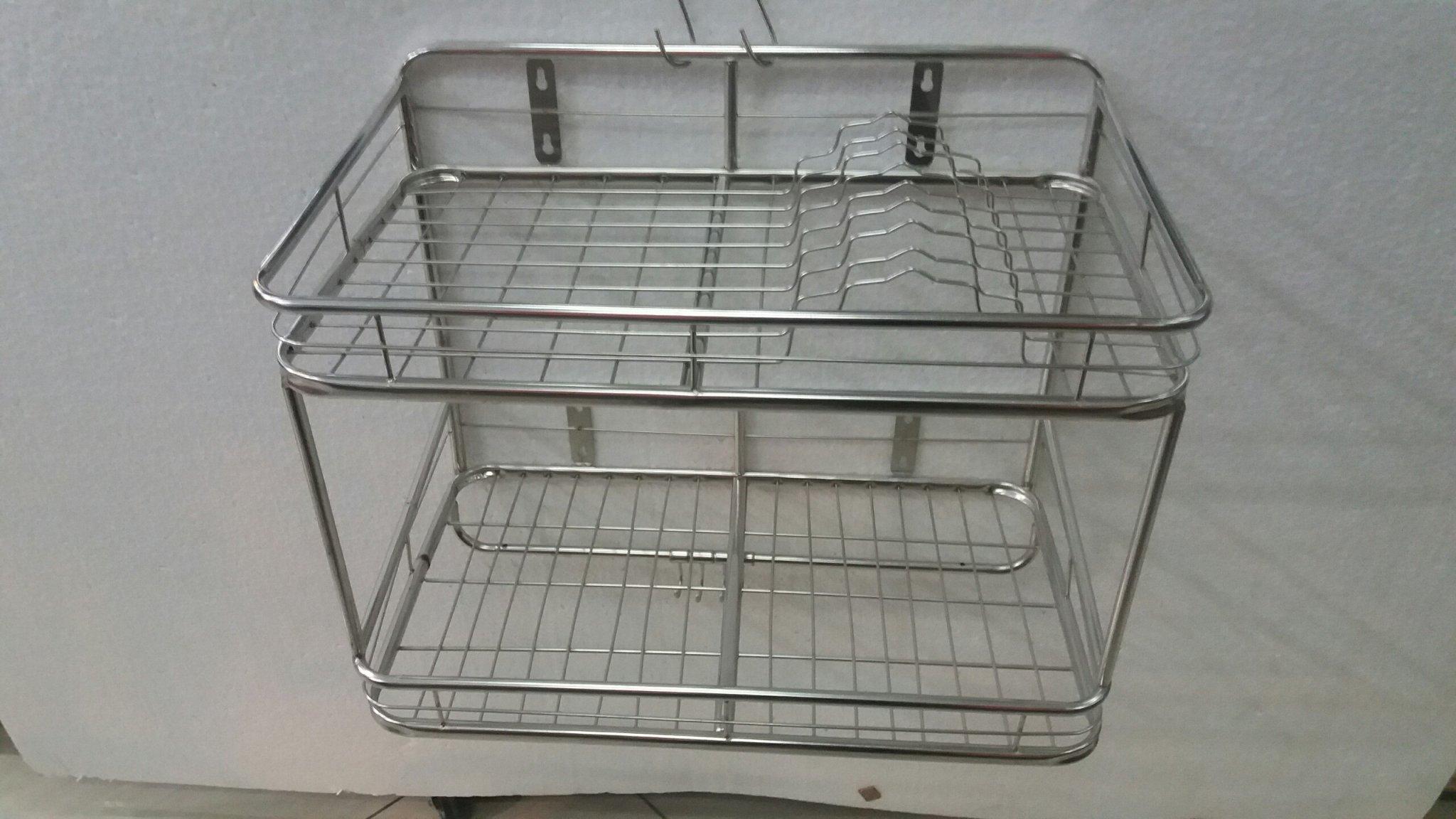 Kệ để chén bát - kệ để chén bát bằng inox 2 tầng - kệ để chén bát-tro2t35ld