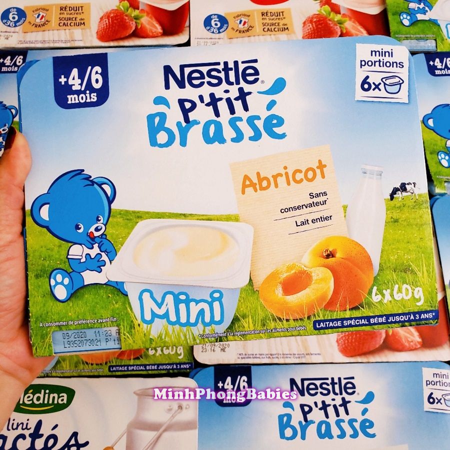 Sữa chua Nestle vị mận vỉ 6 hộp x 60g