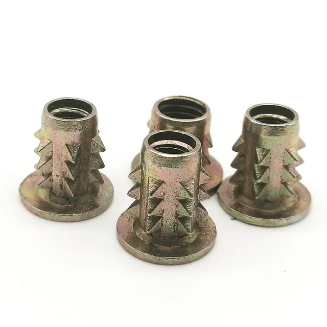 (TÚI 50 CON) ỐC CẤY ĐÓNG CÓ TAI REN M6 / CẤY ĐÓNG CÓ VÀNH/ INSERT NUT TYPE B