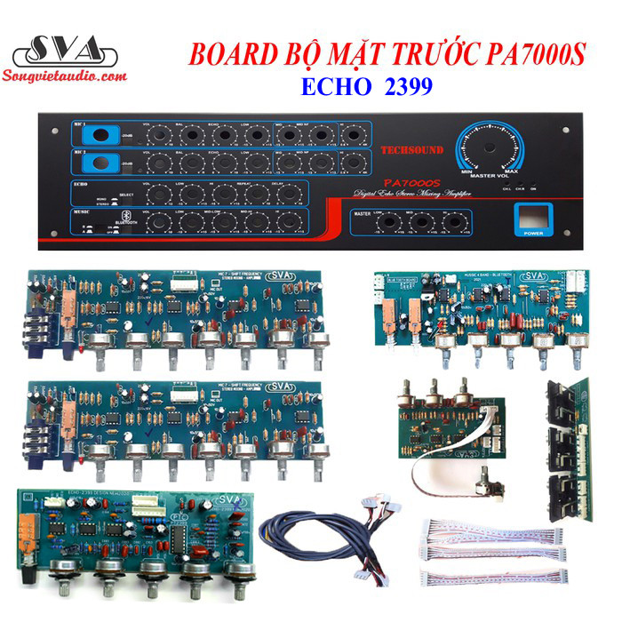 BỘ MẠCH AMPLI PRE MIC 7 VOLUME TẶNG MẶT PA7000S