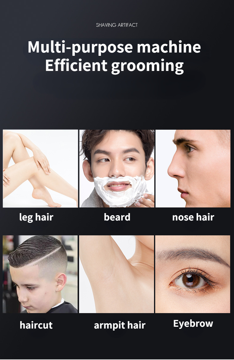 POCKETOP Máy cạo râu cạo tỉa đa năng