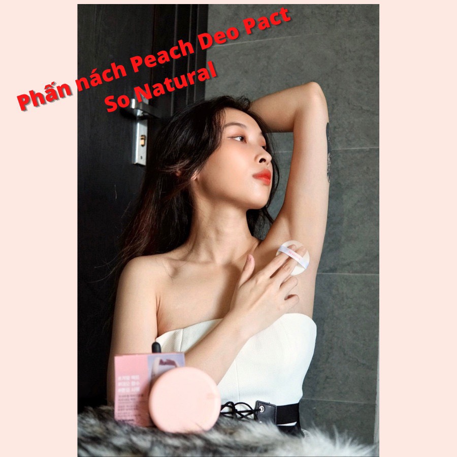 PHẤN NÁCH BỘT KHÔ PEACH DEO PACT - SO NATURAL HÀN QUỐC