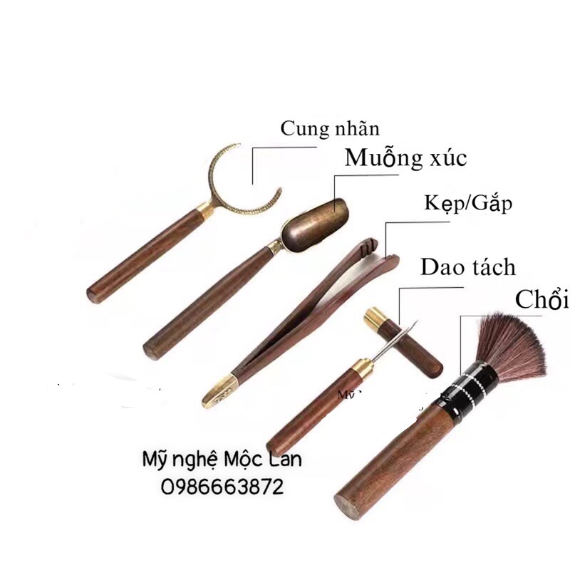 Bộ dụng cụ pha trà 5 chi tiết, bộ trà cụ