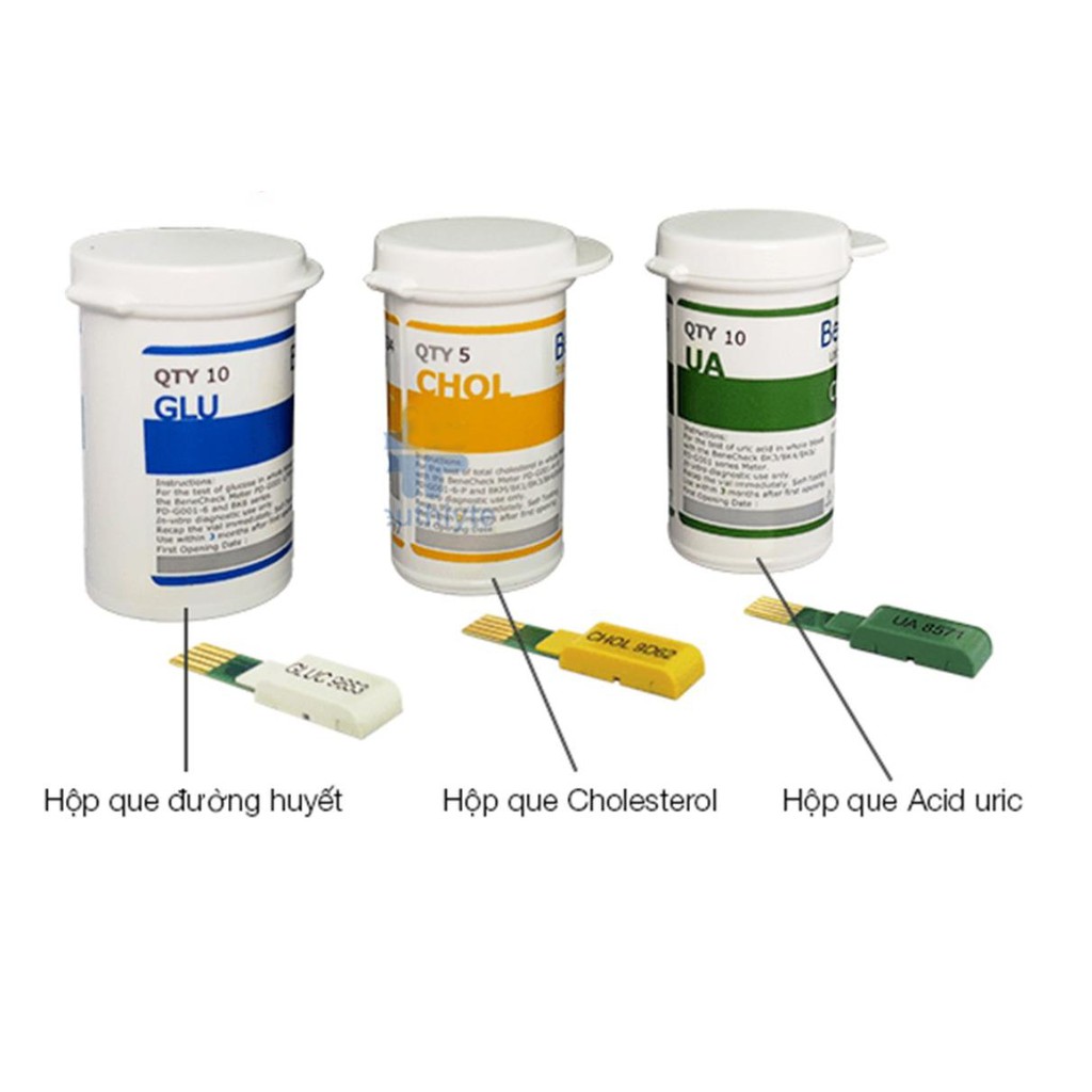 Que thử Glucose (50 que) -Que thử đường huyết Benecheck Plus