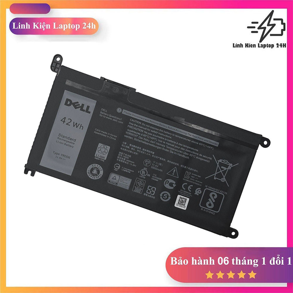 Pin laptop dell vostro 14 3480 3481 3482 3490 3491 3493 5481, vostro 15 3580 3581 3585 3590 3591 3593 5581, latitude 3190 3310 3400 3500