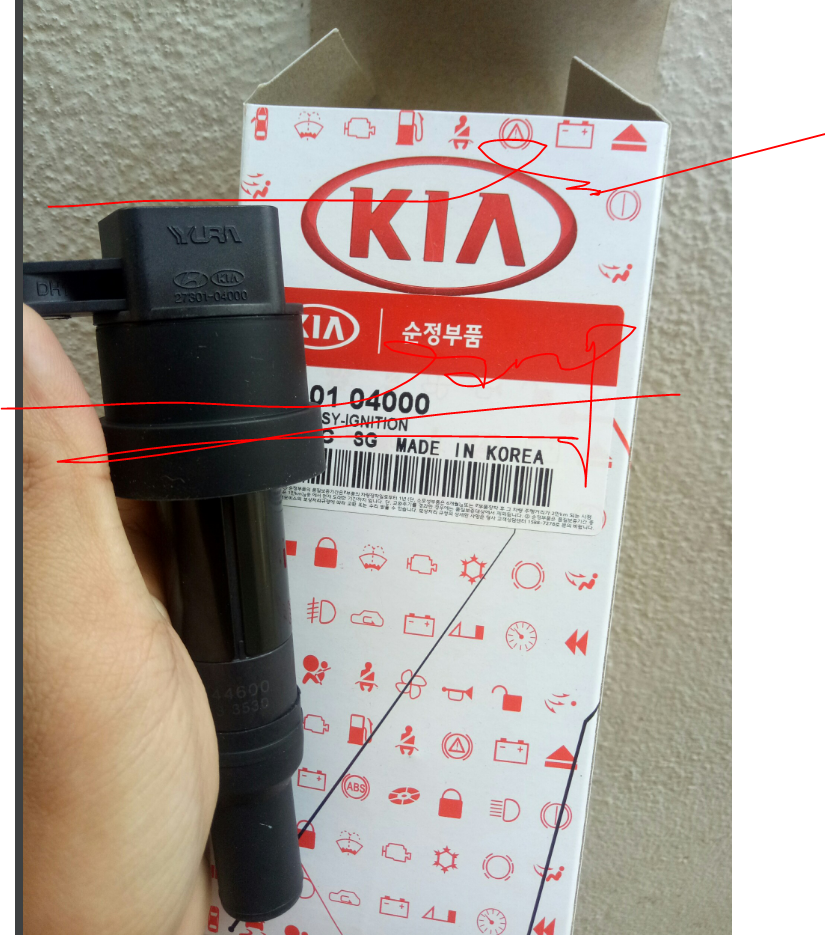 Mobin/bobin/mô bin/bô bin đánh lửa xe kia morning, hyundai i10. oem: 27301-04000