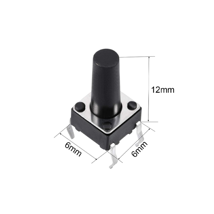 Combo 10 nút nhấn 4 chân 6x6x15mm