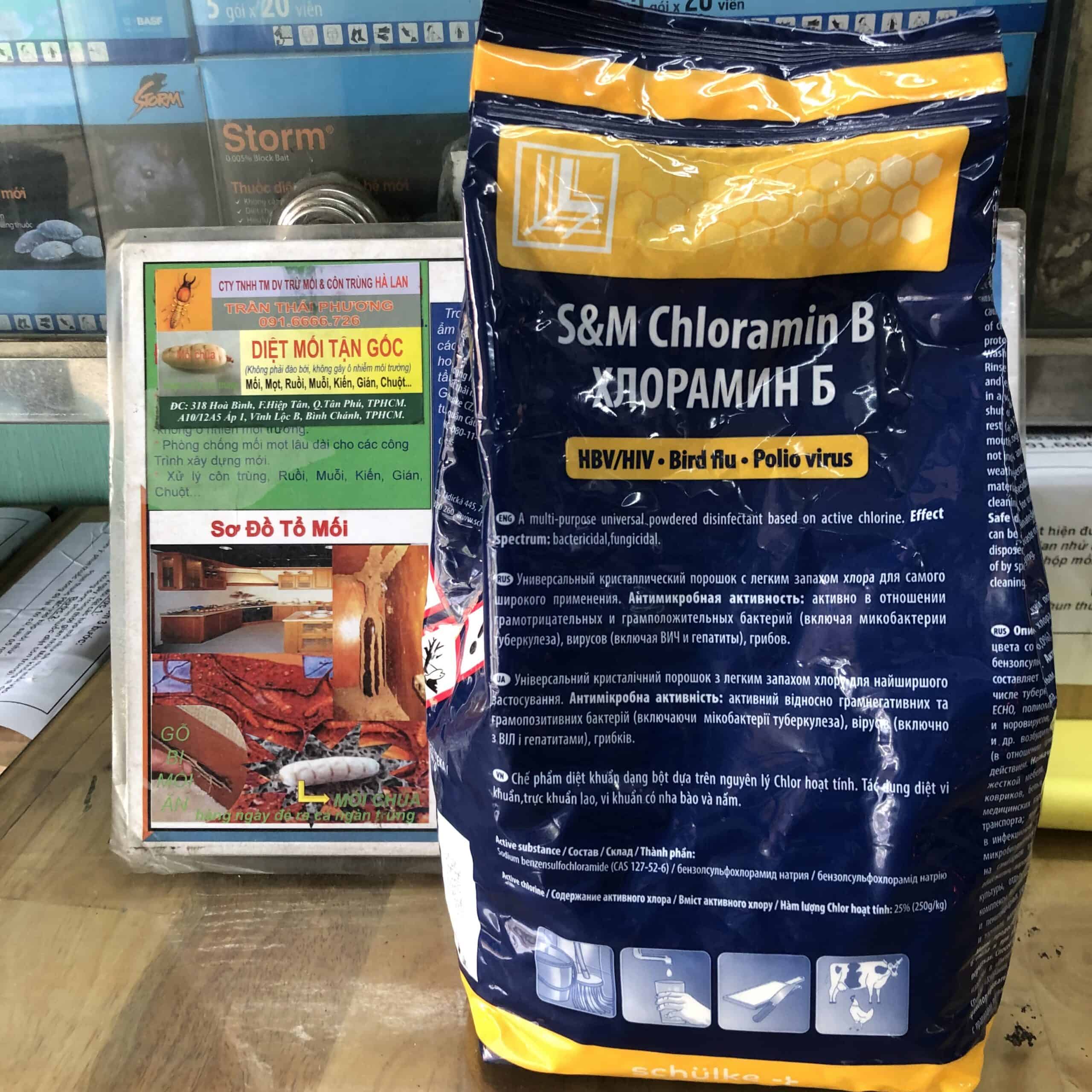 BỘT KHỬ TRÙNG CHLORAMIN B CỘNG HÒA SÉC