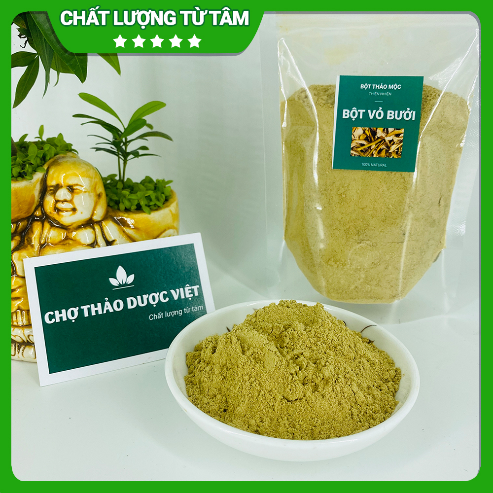 Bột vỏ bưởi 100g, nguyên chất , hỗ trợ giảm cân, giảm mỡ máu, thanh lọc, đẹp da, kích thích mọc tóc