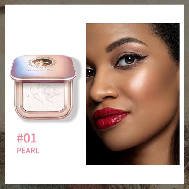 Phấn Bắt Sáng Zeesea X The British Museum Highlight Pressed Powder trang điểm bắt sáng tự nhiên