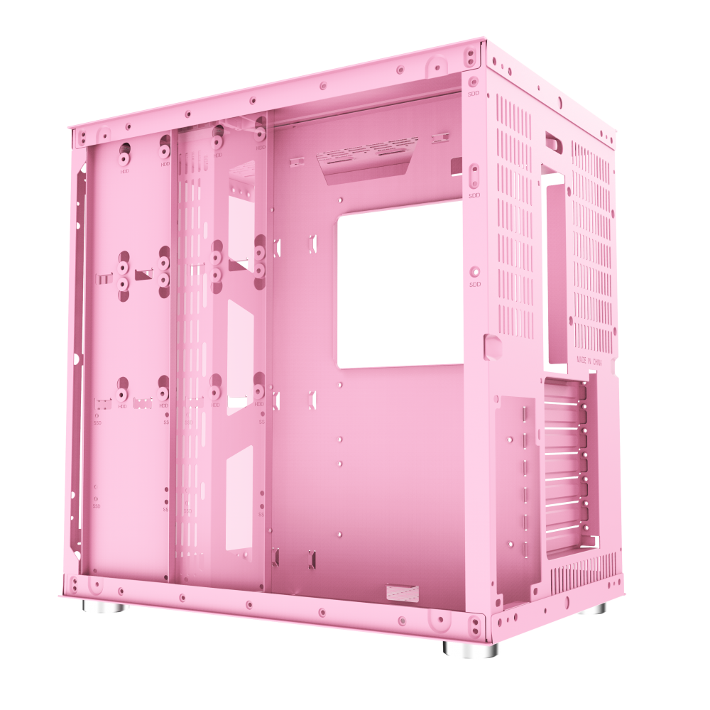 Vỏ Case Xigmatek Aquarius Plus QUEEN (Mid Tower/Màu Hồng)