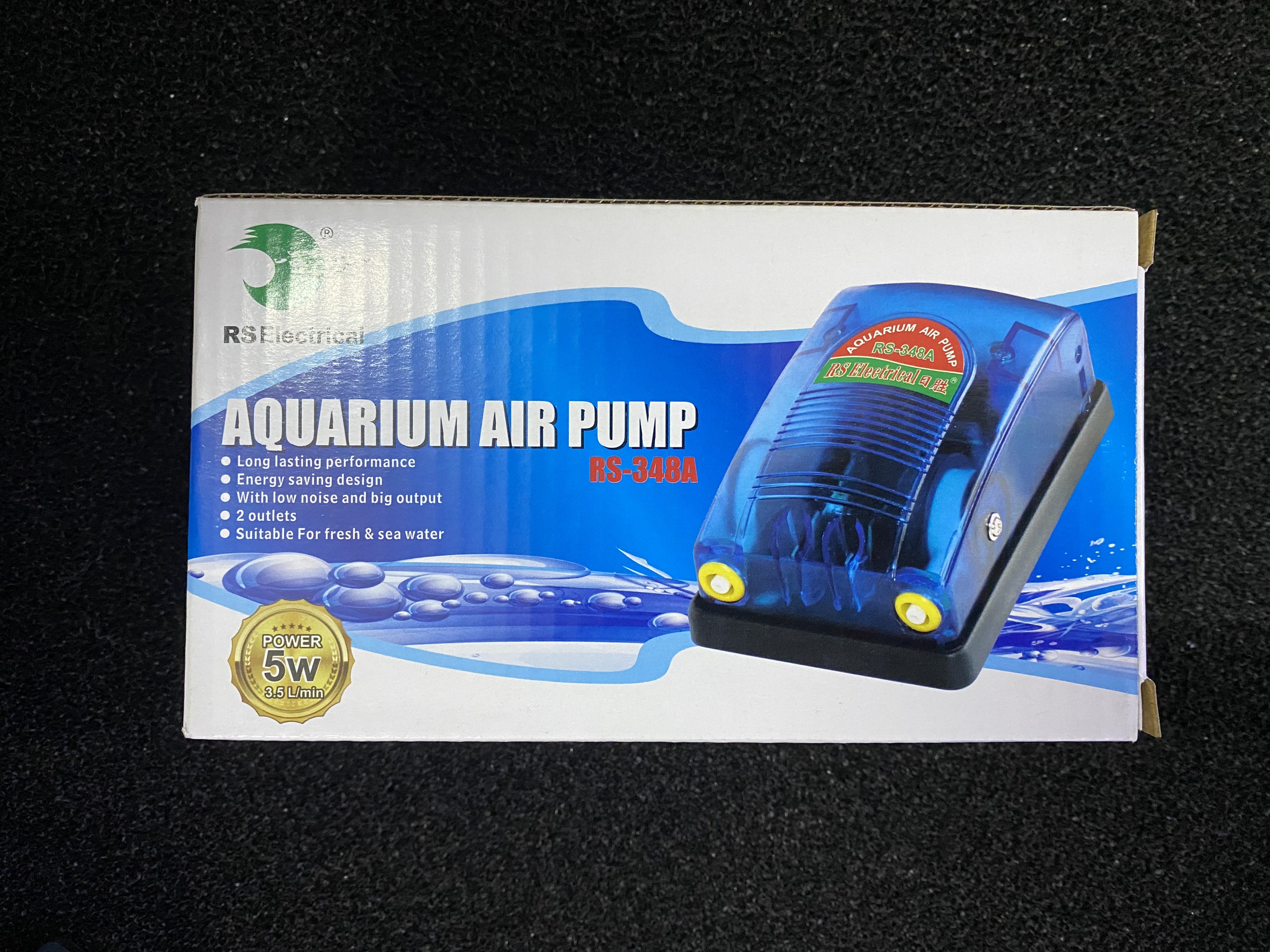 Máy Oxy 2 Vòi Siêu Mạnh Air Pump RS-348A (Mạnh Trong Tất Cả Dòng 2 Vòi 3.5L/Min)