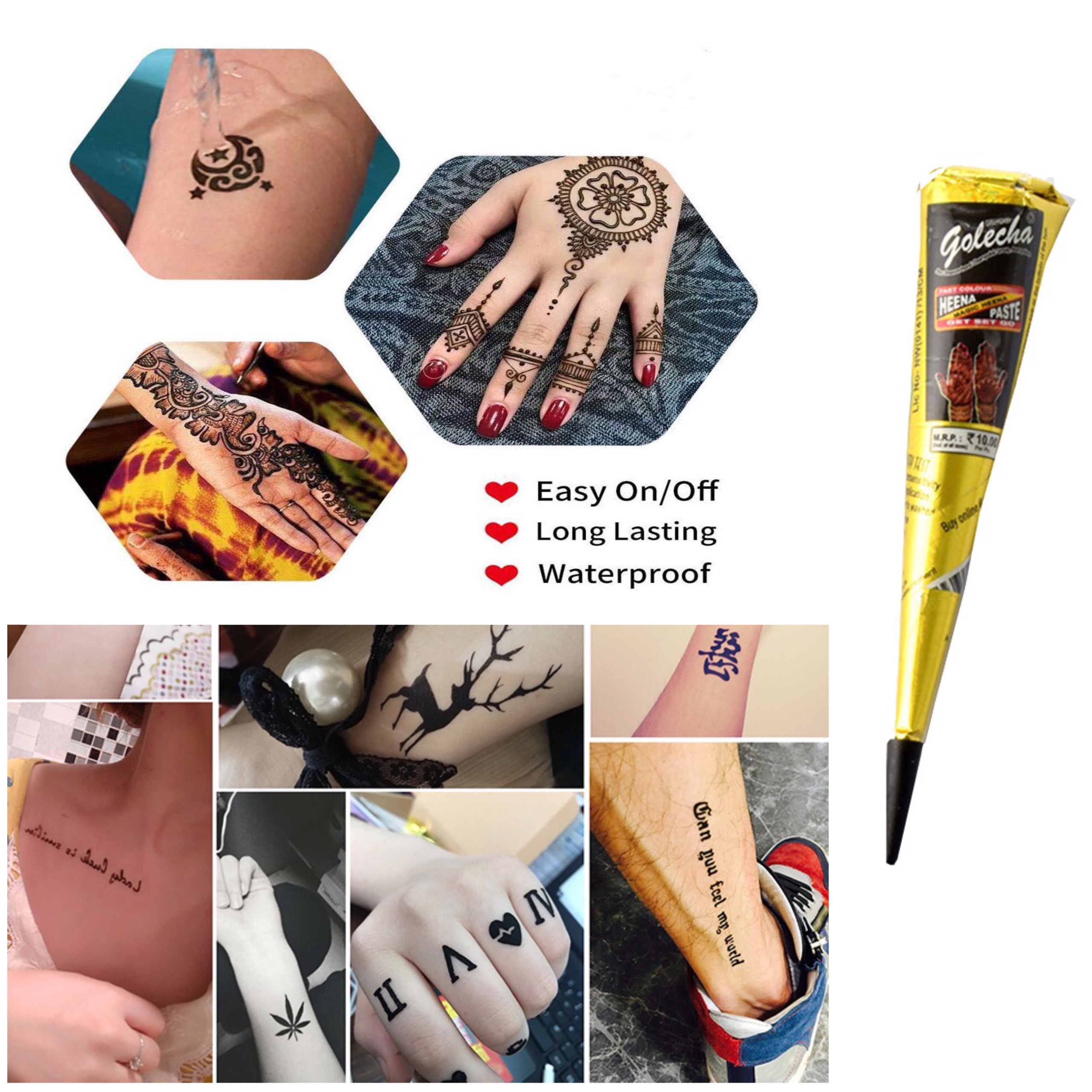 [HCM] Khuôn Xăm Tattoo Cá Tính-Độc-Lạ tấm A4 (Không kèm mực xăm)